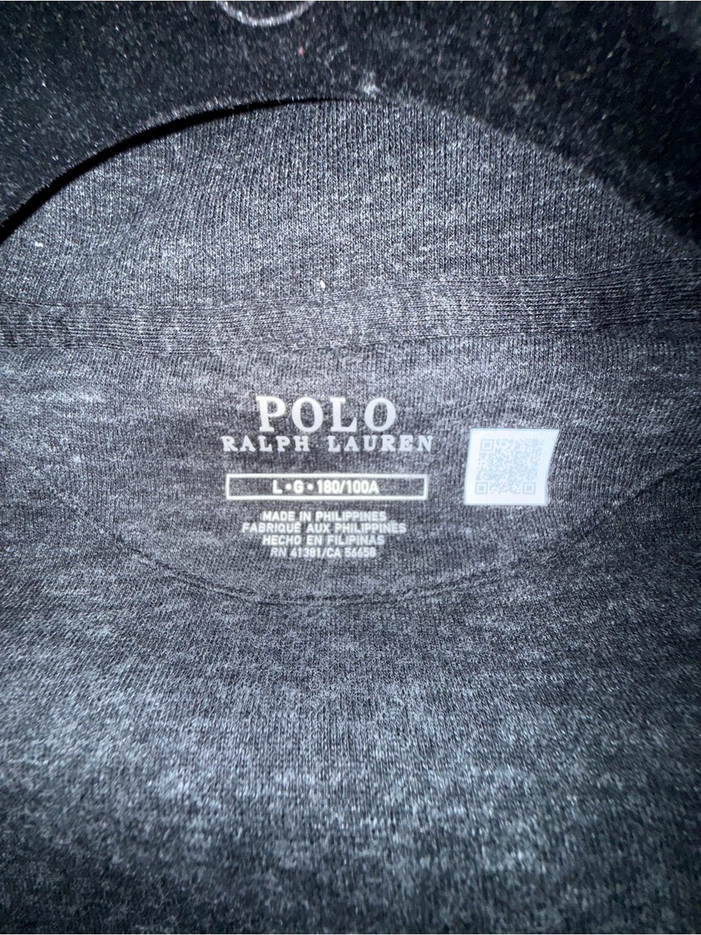 Polo by Ralph Lauren Charcoal Shawl-Collar Cardigan - Picture 2 of 2